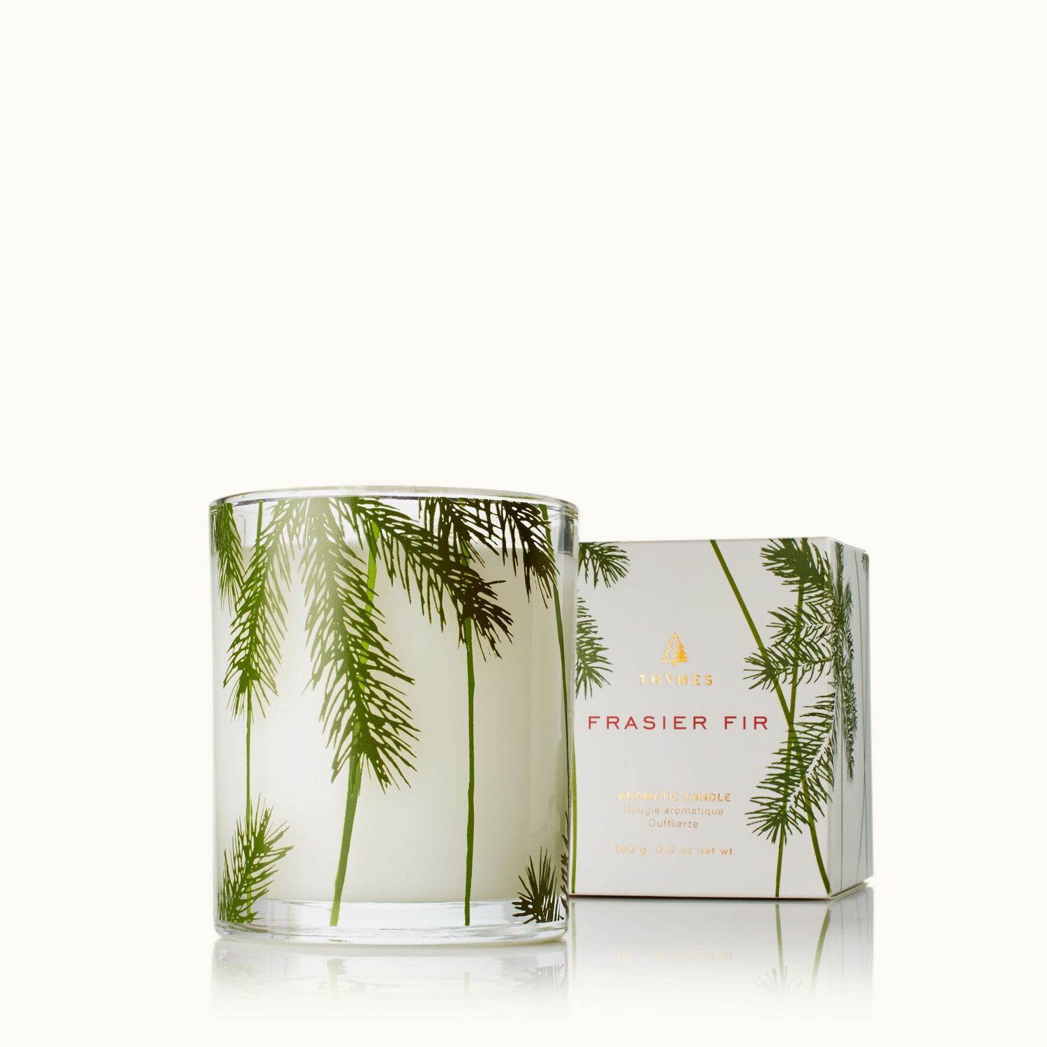 Thymes Frasier Fir Candle, Pine Needle Design, 6.5 oz