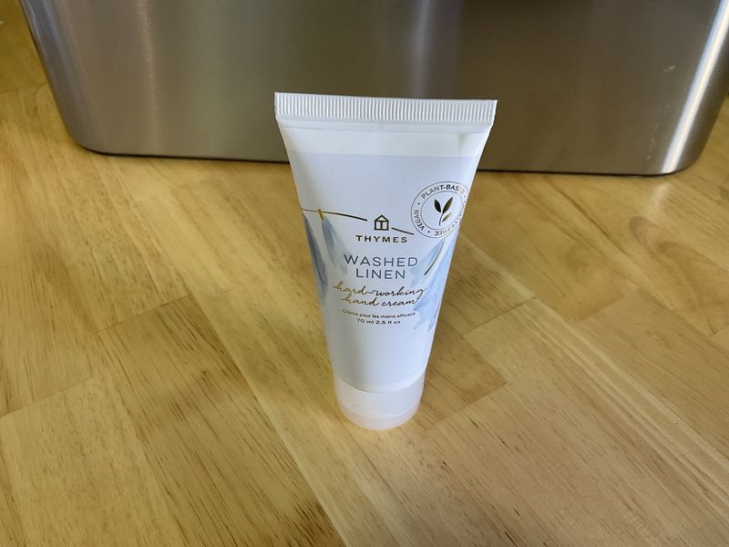 Thymes Washed linen hand working hand cream 2.5 oz