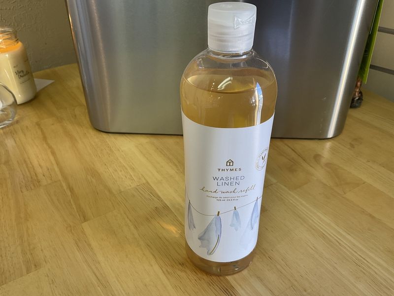 Thymes Washed linen hand wash refill 24.5 oz