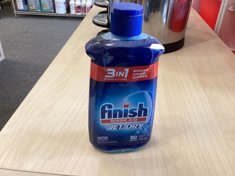 Finish Ranse Aid Jet-Dry 3 in 1 rinses dries shines 8.45 oz