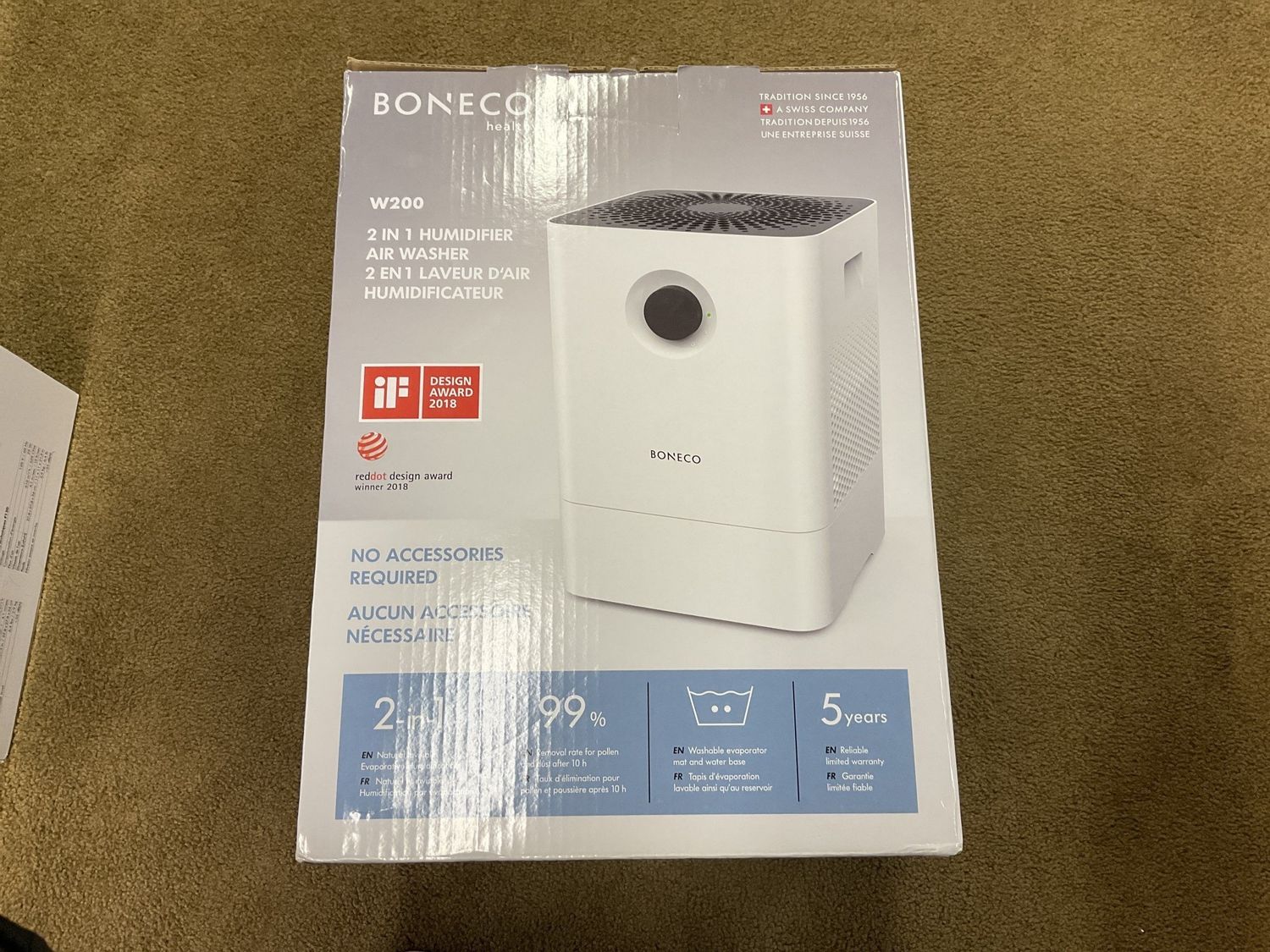 Boneco W200 2 in 1 Humidifier Air Washer