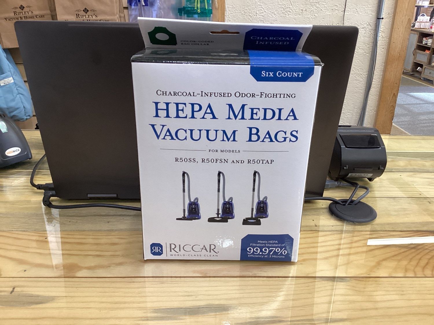 Riccar R50SS, R50FSN, R50TAP Charcoal Hepa Vacuum Bags