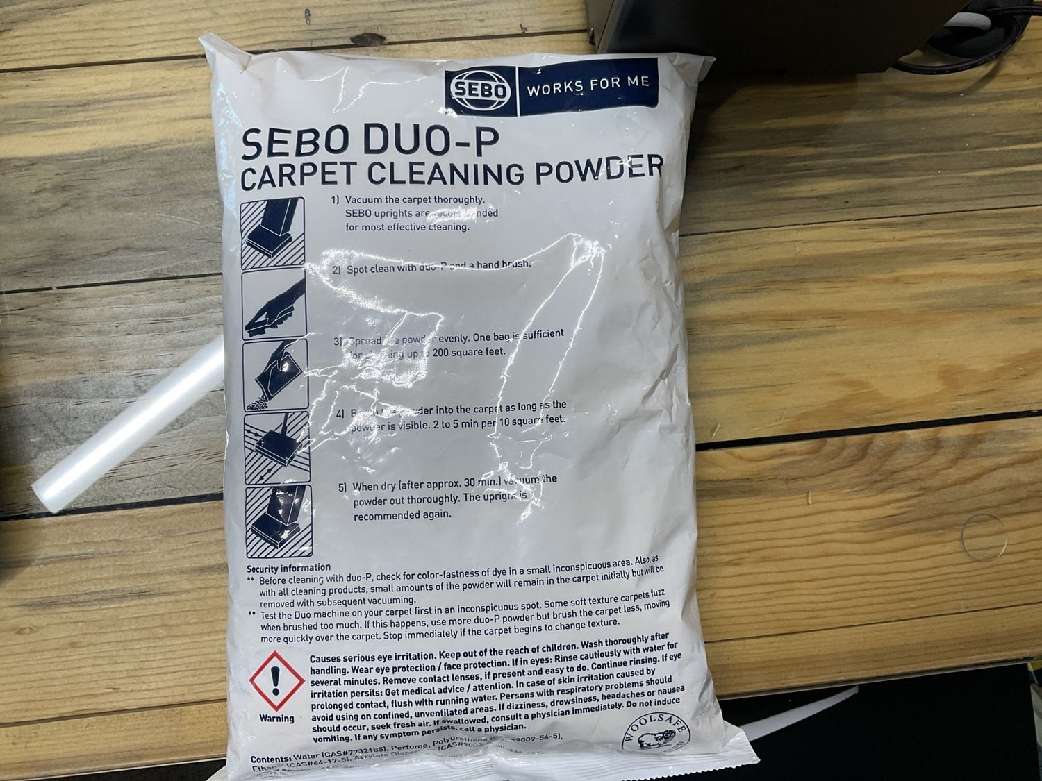 Sebo Duo-P carpet Cleaning Powder Refill 1 package 1.1 Lbs
