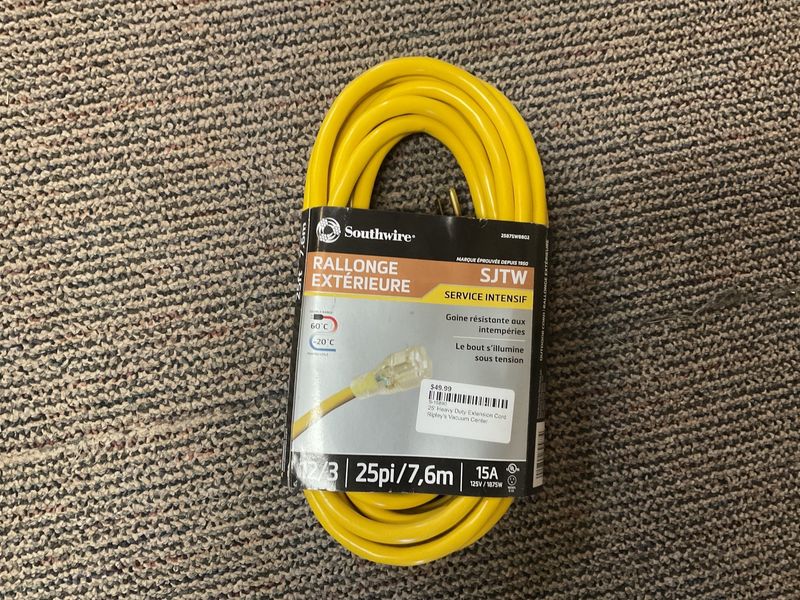 25’ Heavy Duty Extension Cord