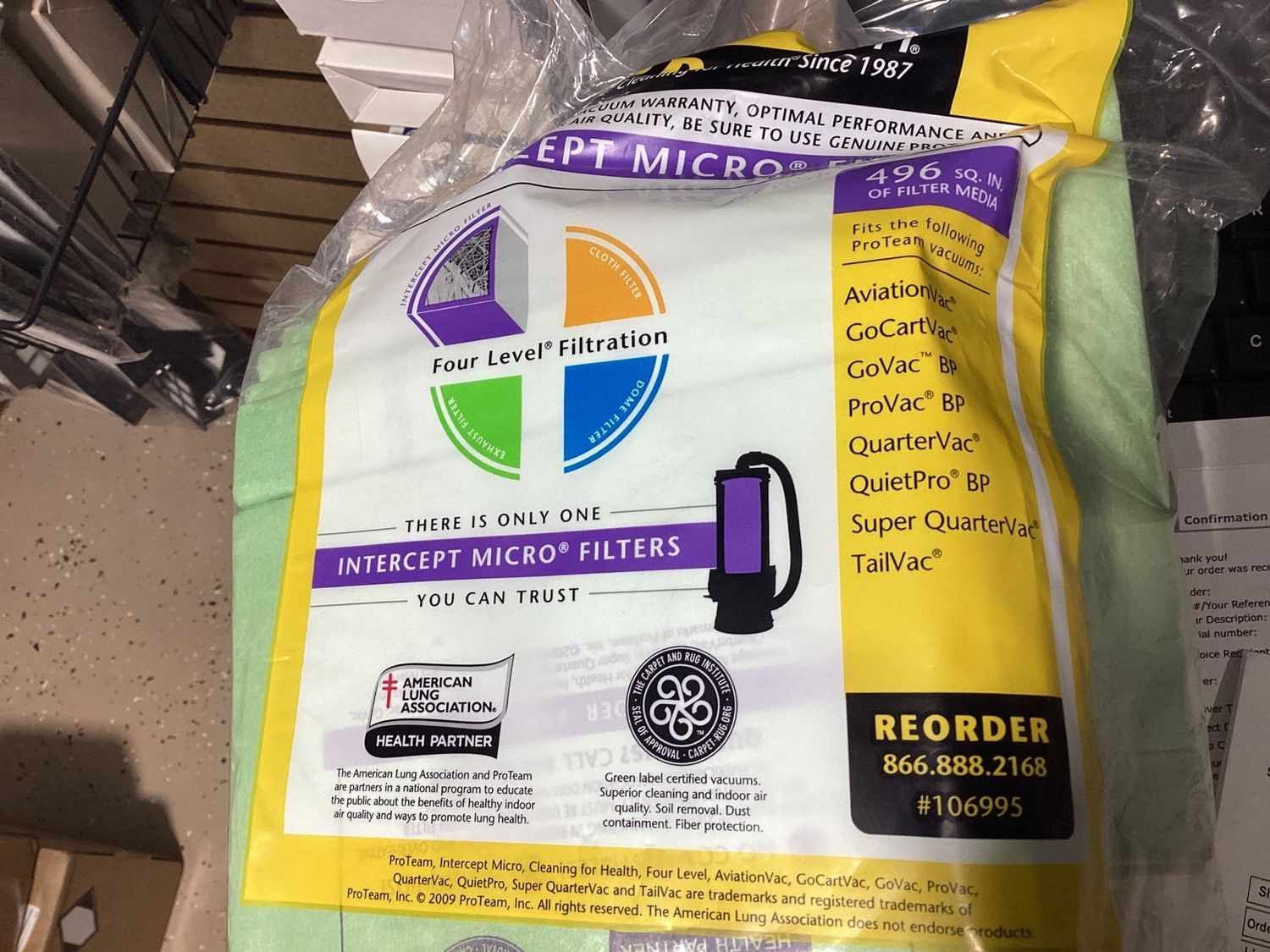 pro team quiet pro bags 6 bags