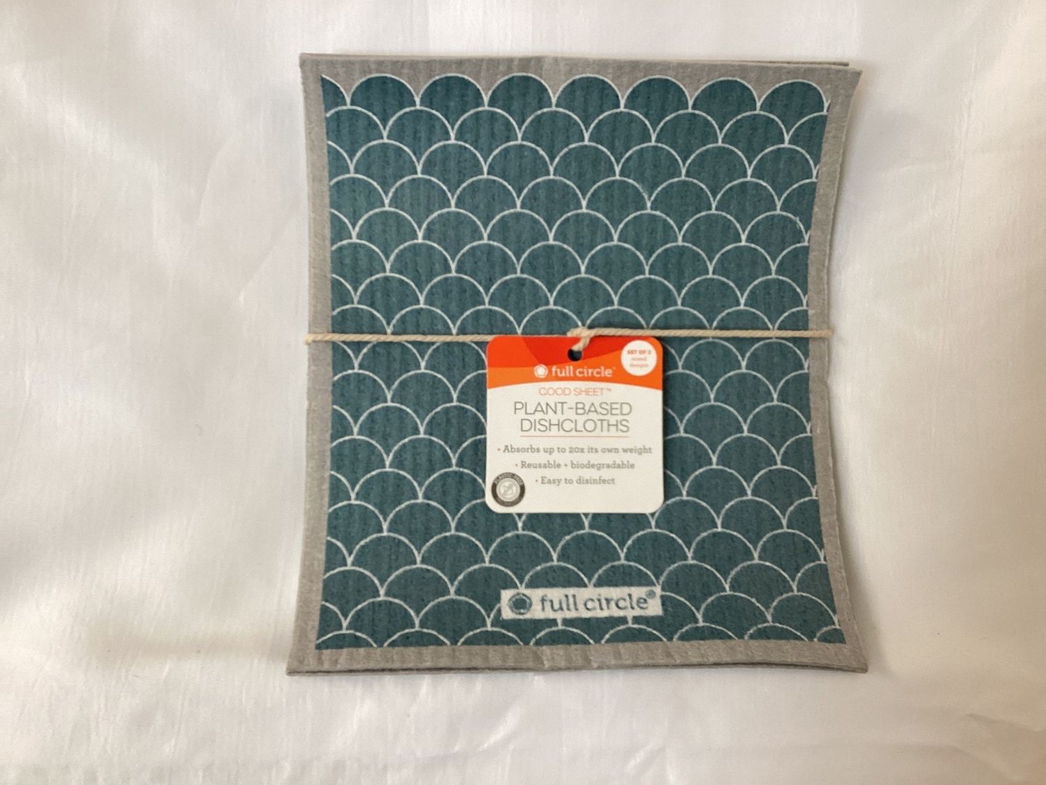 Full Circle Good Sheet Plant Based Dishcloths Set of 3 Mixed Designs