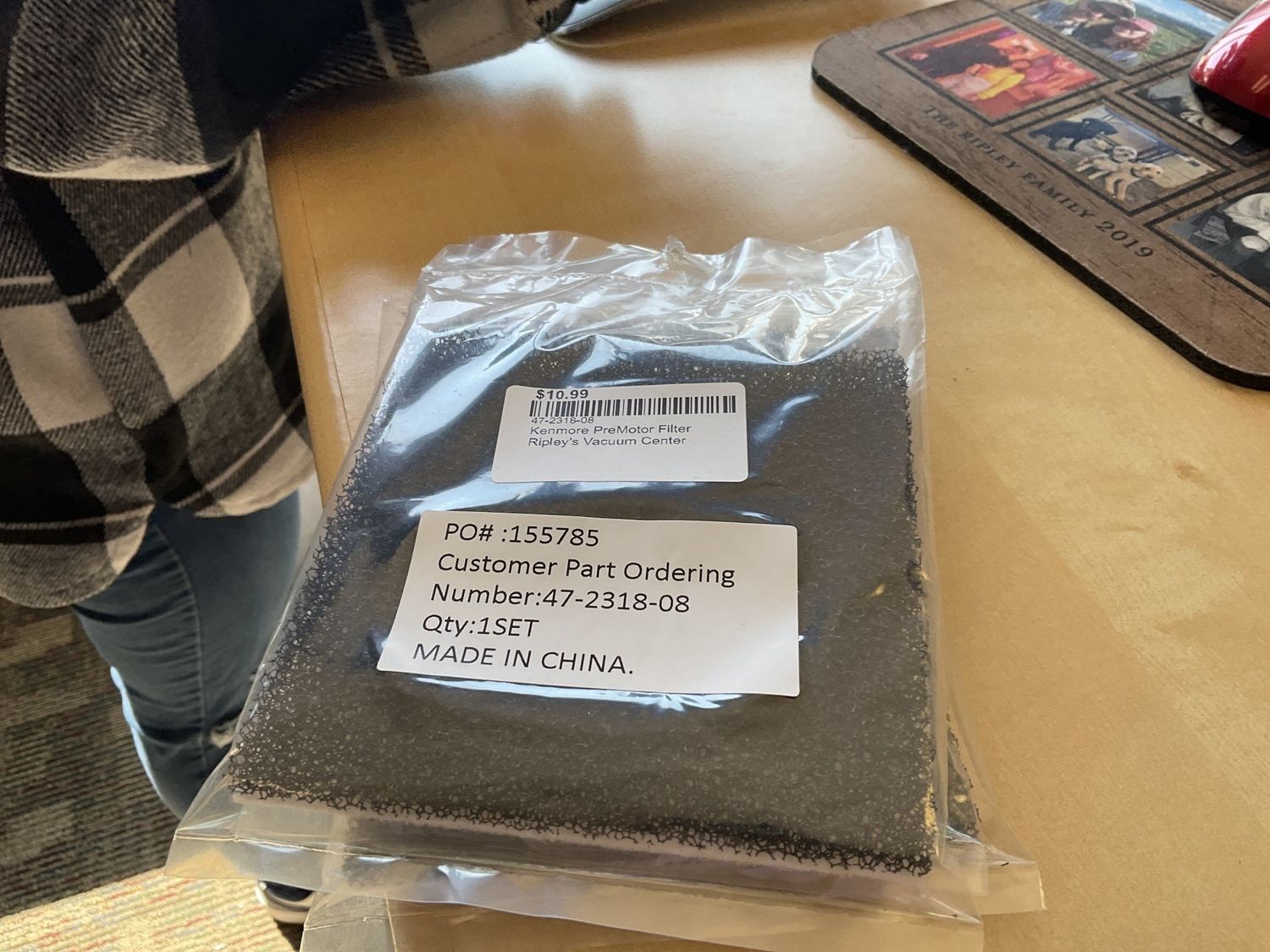 Kenmore  pre motor filter