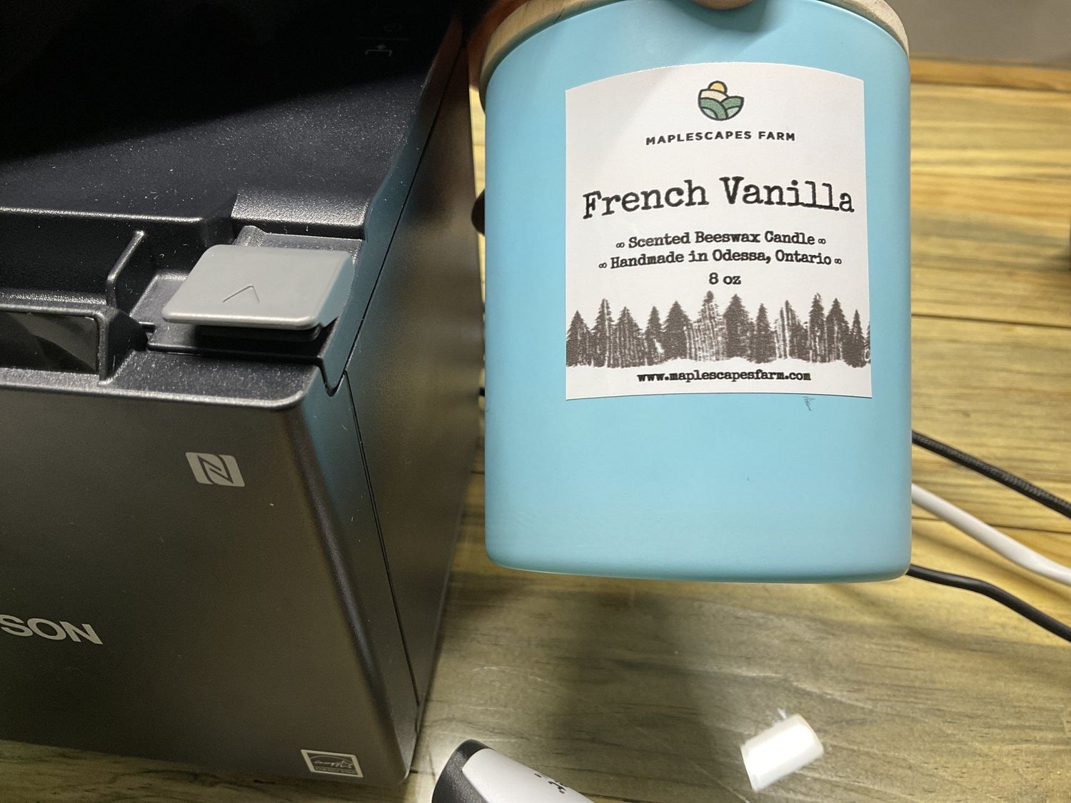 Beeswax candle French vanilla