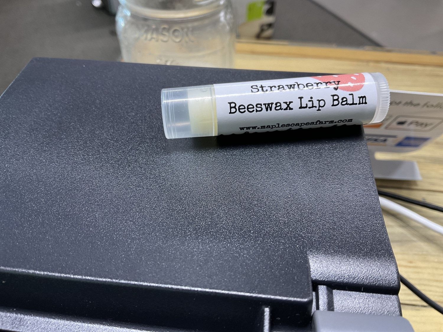 Beeswax lip balm tube