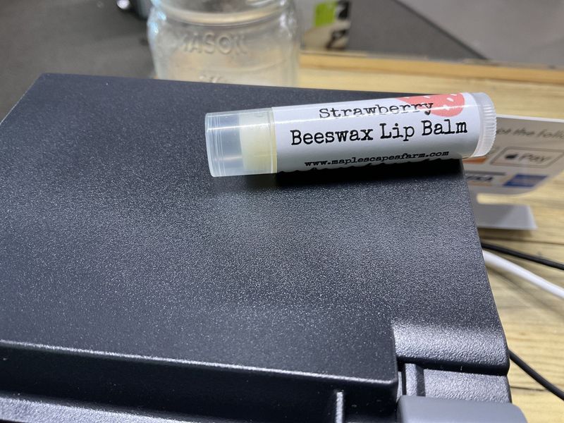 Beeswax lip balm tube