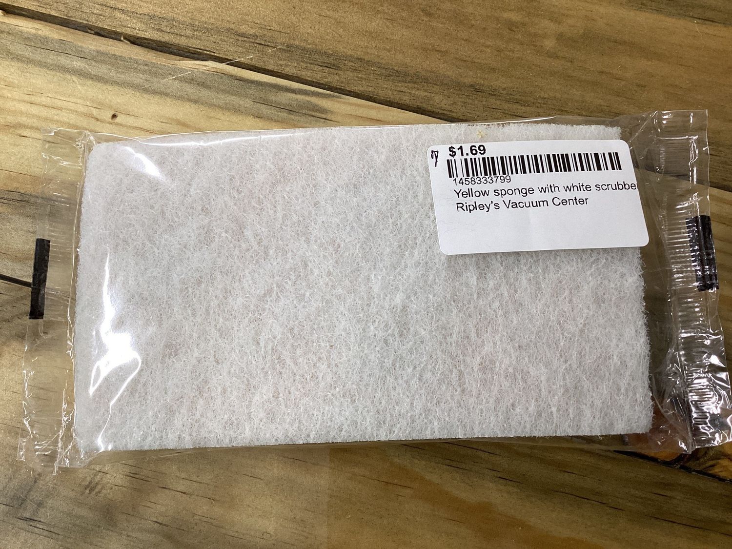 Yellow Sponge with White Scrubber