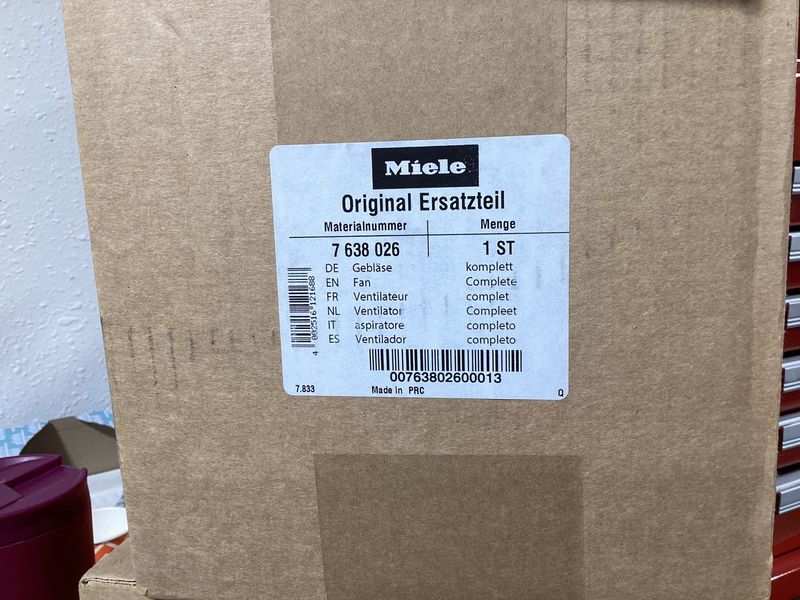 Miele C3 Motor, Fan Complete Mrg402/81 S6/S8