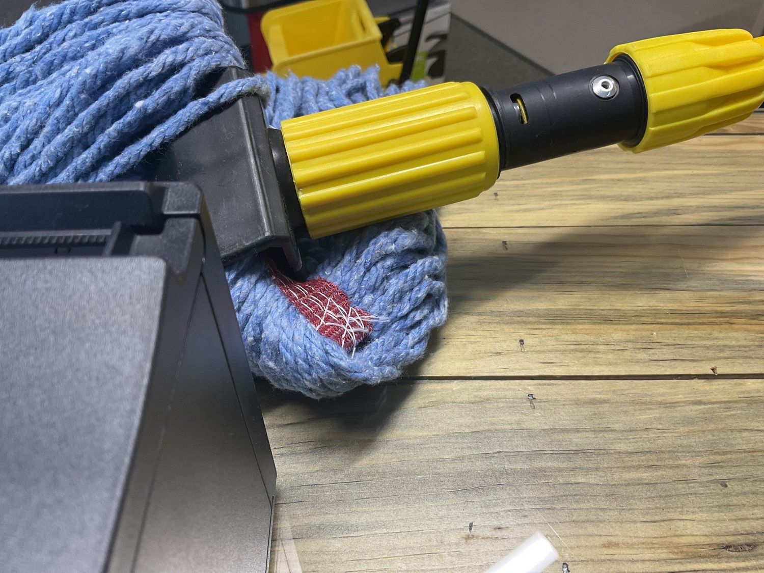Yellow Bucket Mop handle