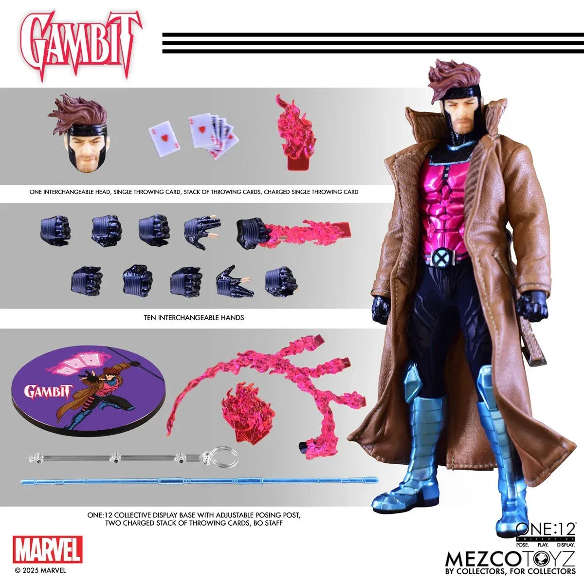 X-MEN Gambit ONE:12 Mezco 2020