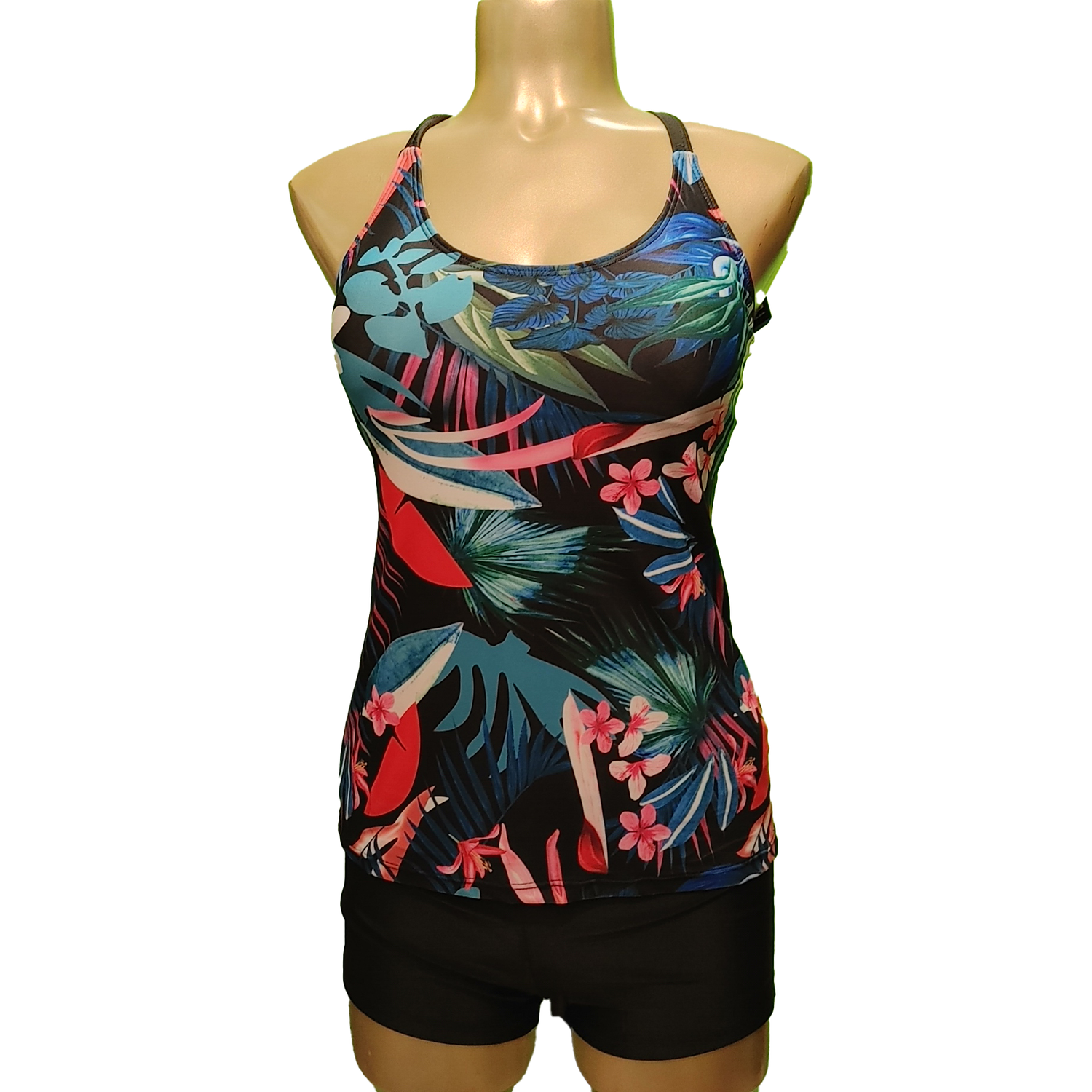 tankini #1 floral racer back style