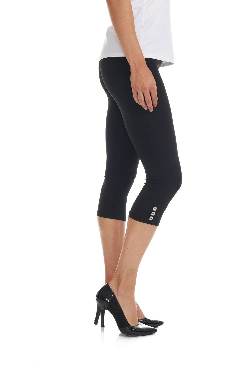 LEGGING-B capri w/ side 3 buttons