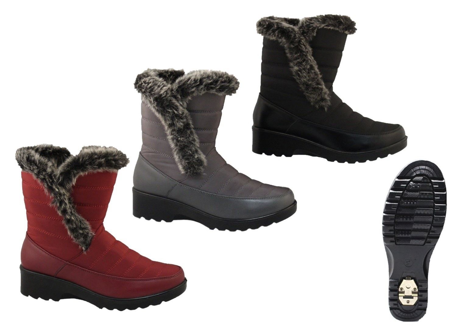 2125661G mid-calf winter boot w/retractable cleats