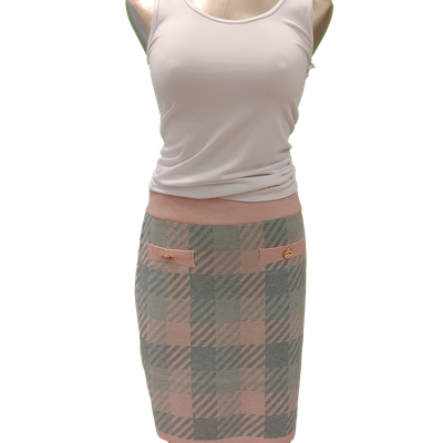 91651 check skirt 