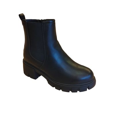 2135124 short boot w/inside zip and stretch at ankle