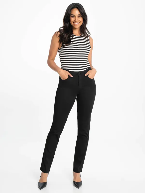 2170-7894-99 high waist straight leg Georgia denim
