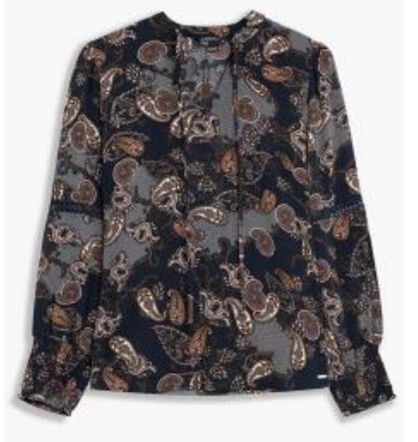 2138 l/s paisley print blouse