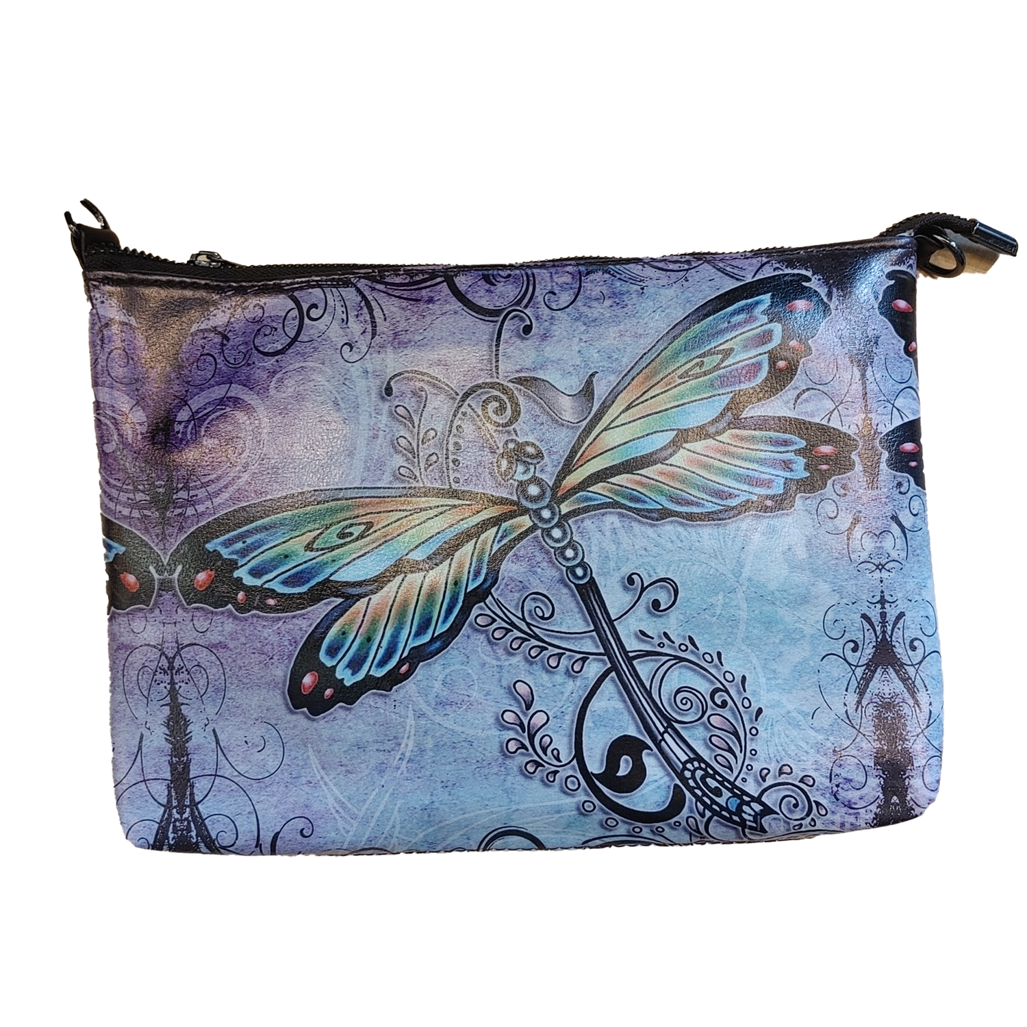 AW1241-78 dragonfly print crossbody purse