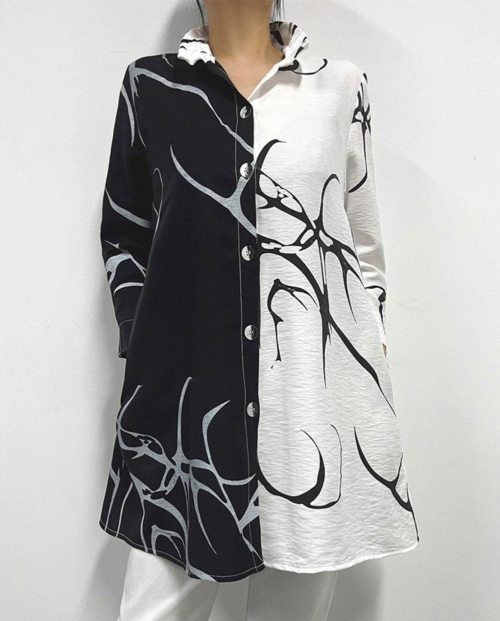 AT128 3/4 sleeve button shirt w/pockets