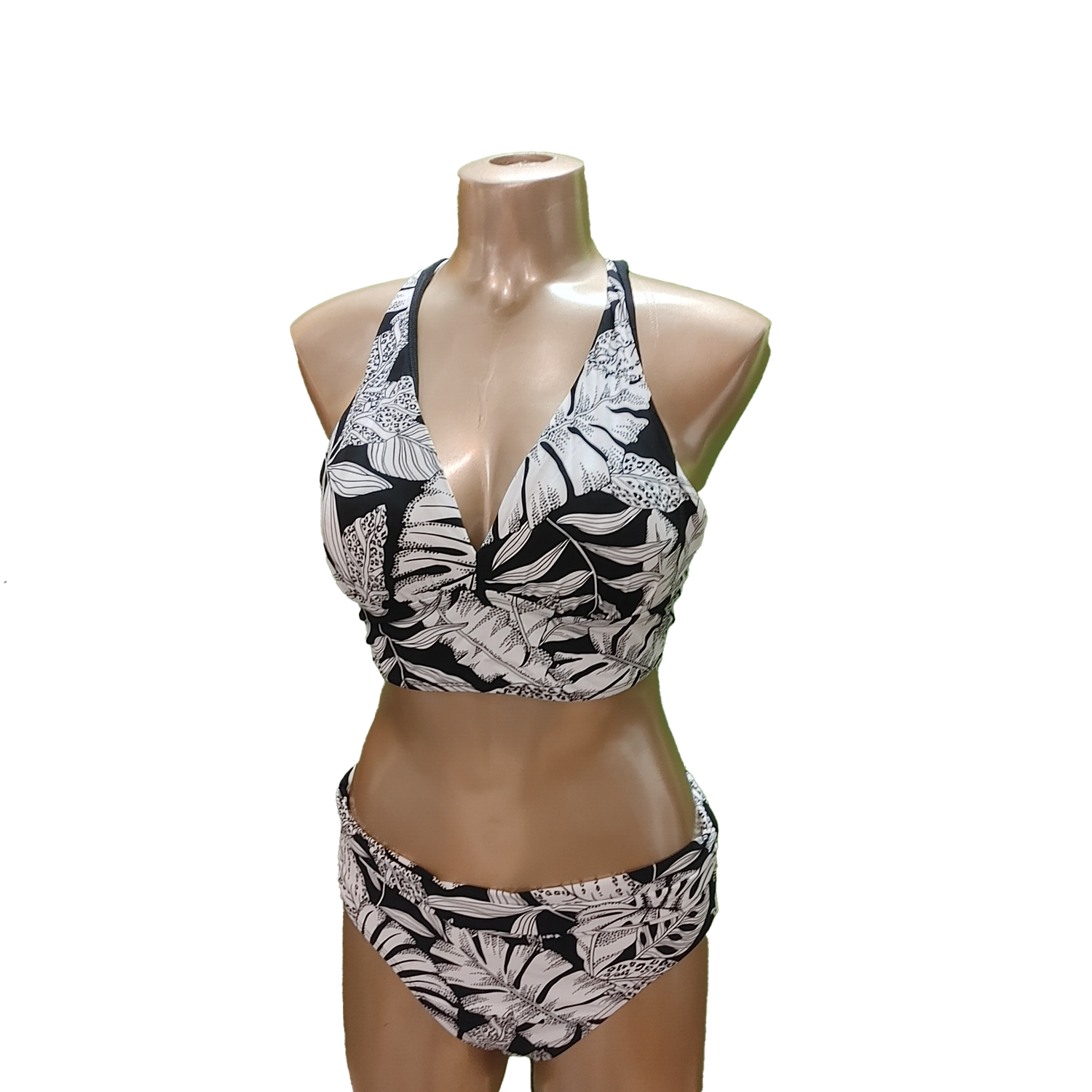 30DJ6063 tunnel back long line bra bikini