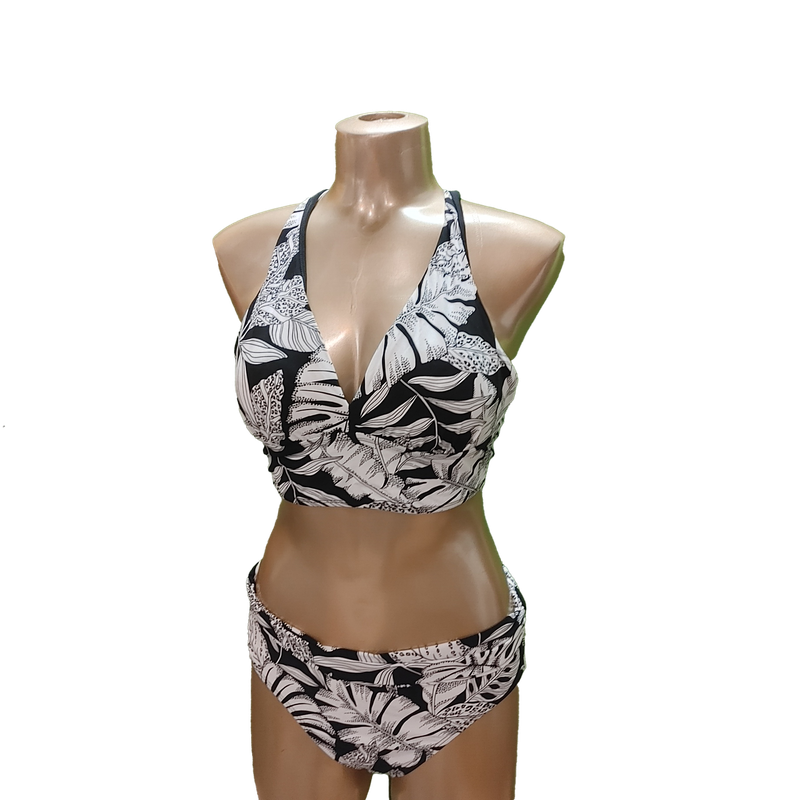 30DJ6063 tunnel back long line bra bikini
