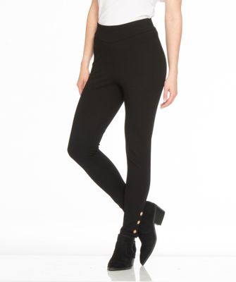 CSBT00789M Ponte legging w/button detail