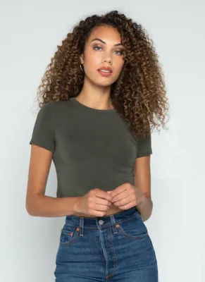 CEBT1122 s/s crop top t-shirt