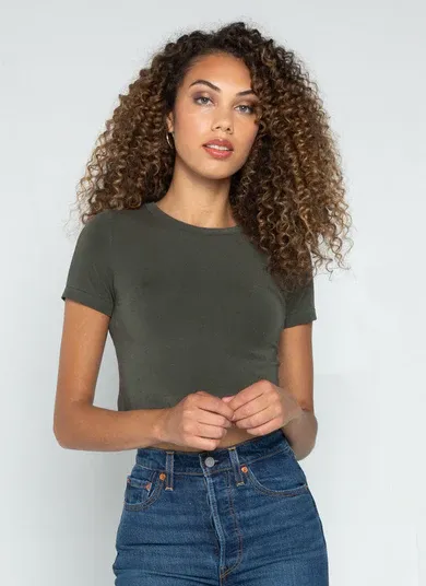 CEBT1122 s/s crop top t-shirt