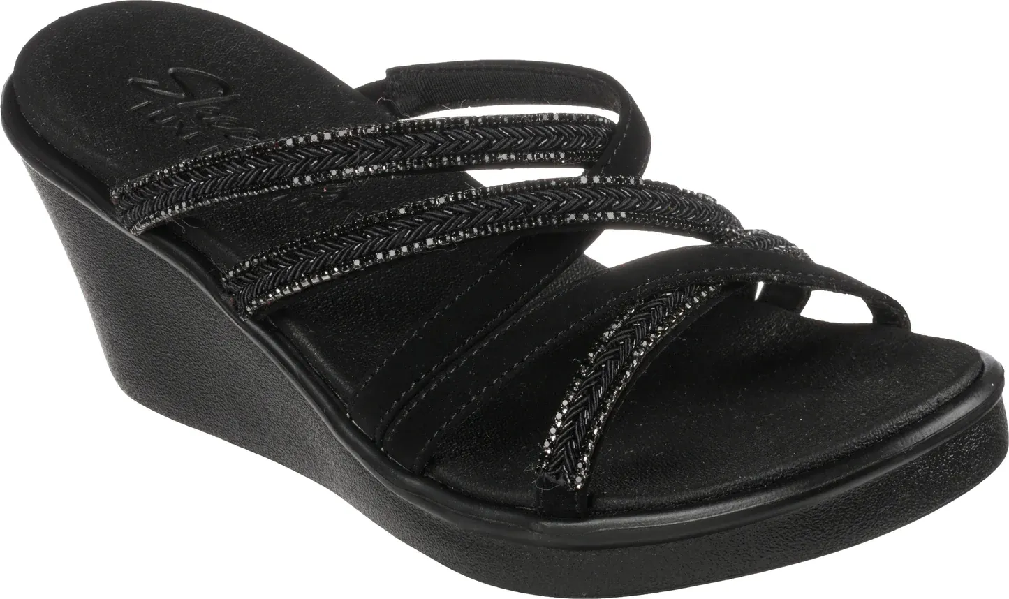 119149/BLK Rumble on luxe foam vegan sandal