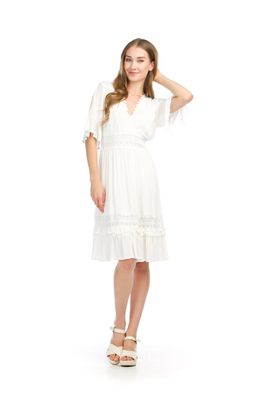 PD-16644  v- neck, open back dress