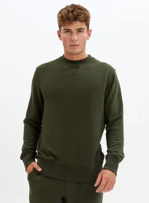 7266009 crew neck french terry sweatshirt