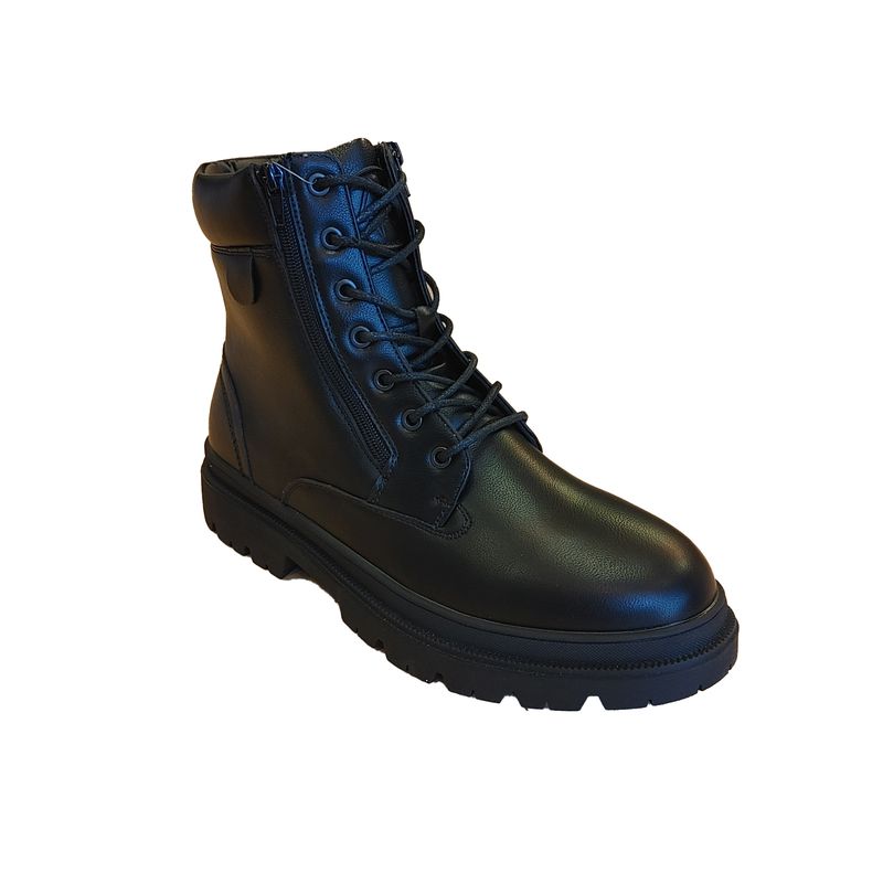 2137521M mens short lace winter boot w/2 zippers for easy access