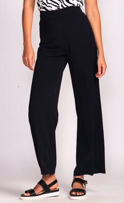 PA-90167BK wide leg dress pant w/zipper on side of waist