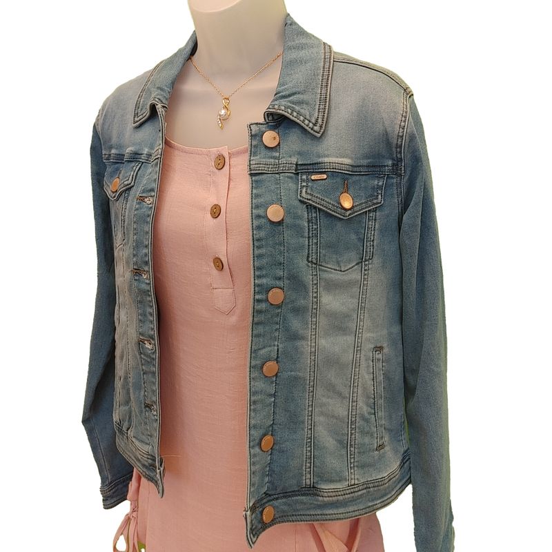 5765589400 stretch denim jean jacket