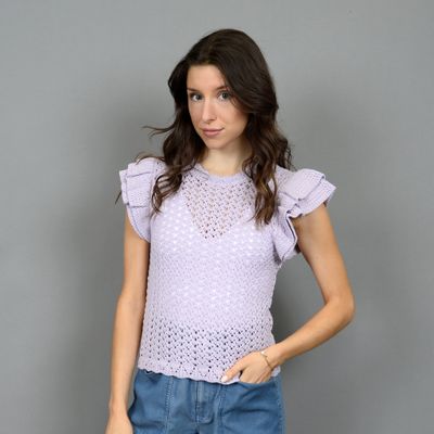 55S032S Vineeta sleeveless crew neck tank 