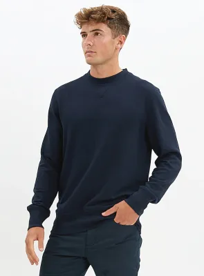7266009 crew neck french terry sweatshirt