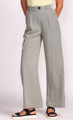 PA-90166G herringbone wide leg dress pant