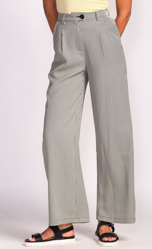 PA-90166G herringbone wide leg dress pant