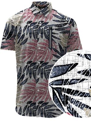 7264746 4 way stretch s/s dry edition print shirt