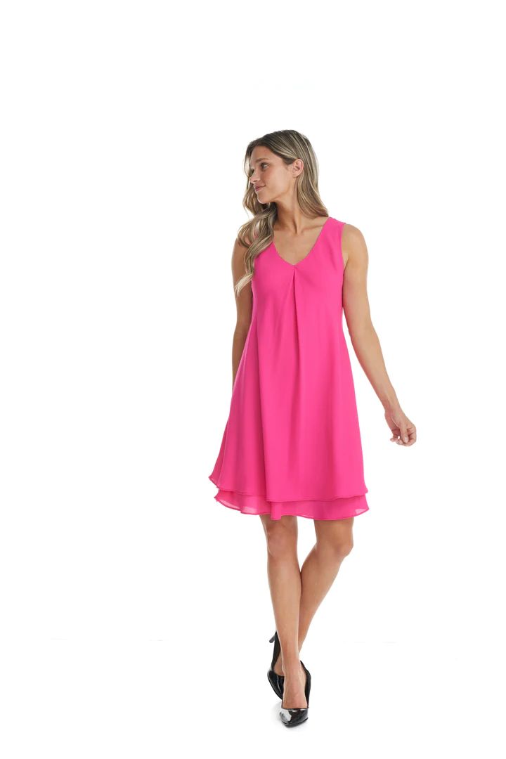 RF2 -CHIFFON-PINK sleeveless dress