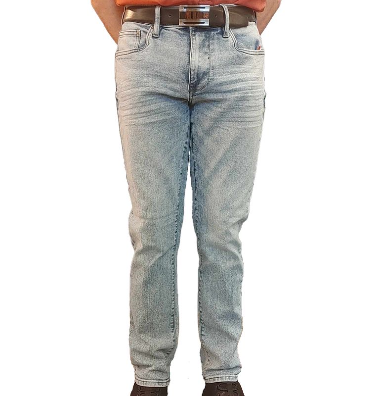 144463 light wash straight cut denim jean
