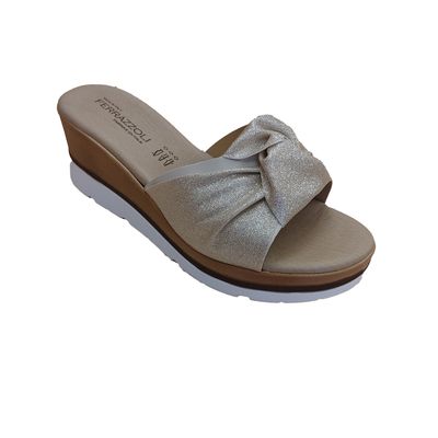 MO2241260L ladies wedge slip on sparkle sandal