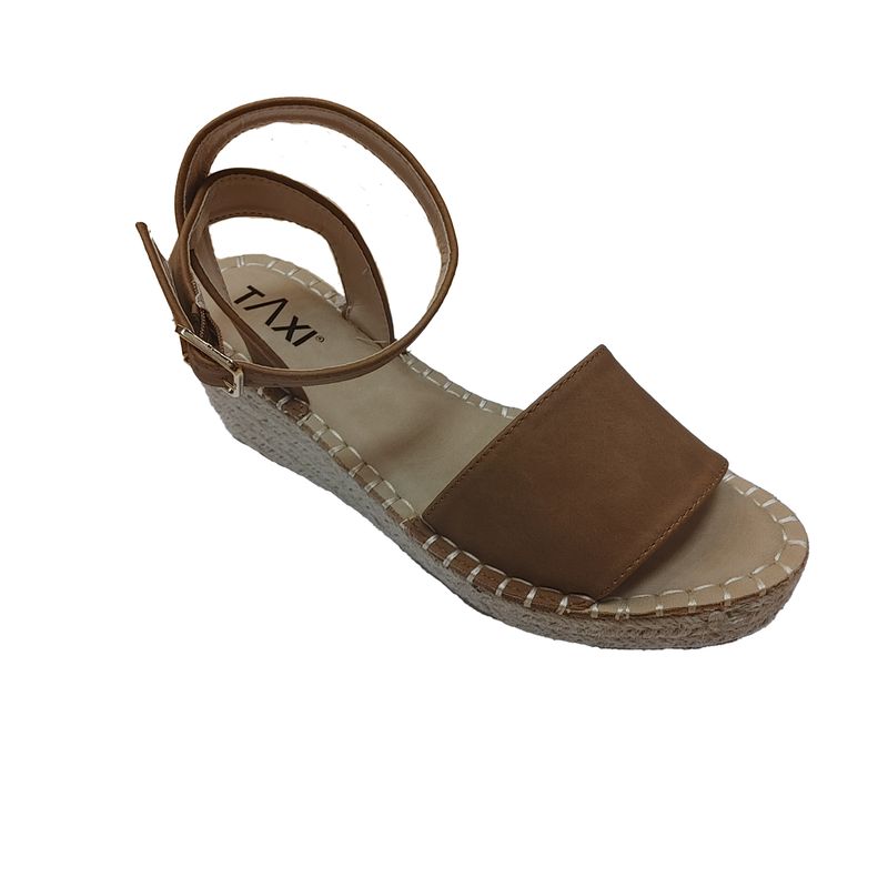 MADISON-02 ladies wedge heel shoe w/ wrap around ankle
