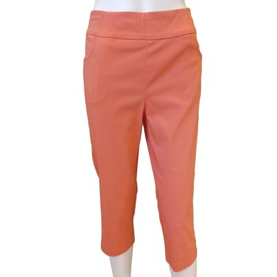 D079C ladies pull on stretch capri pant