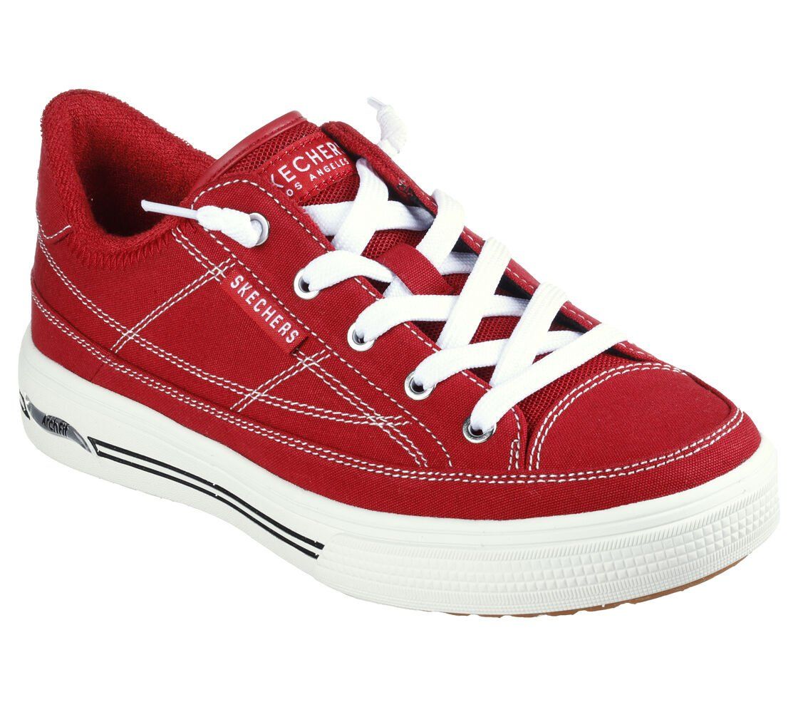 177195/RED ladies arch fit slip in sneaker