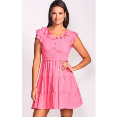 DR-6917181P cap sleeve stretch waist Myrtle dress